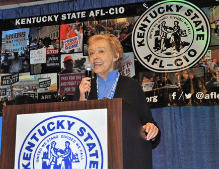 Kay Tillow introduces 'Off the Table' (photo by Berry Craig)